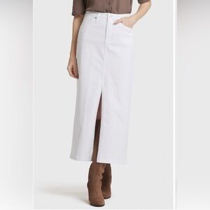 Rachel Zoe White Midi Skirt